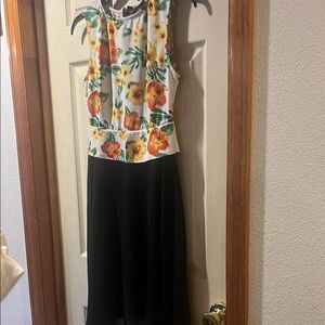 Black Midi A-Line Skirt for Resort Wear